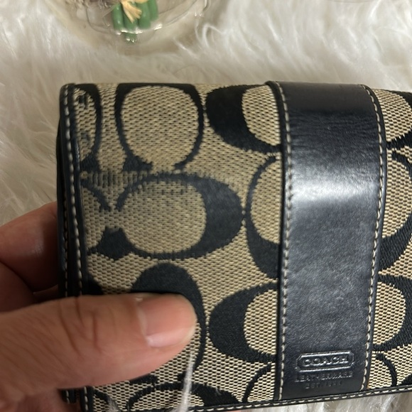 Coach‎ y2k signature C wallet 2 compartment inside zip card holder *callouts* - Picture 9 of 10